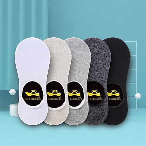 

Men's Socks Fashion Socks Thin Athleisure Light Blue 5 Pairs