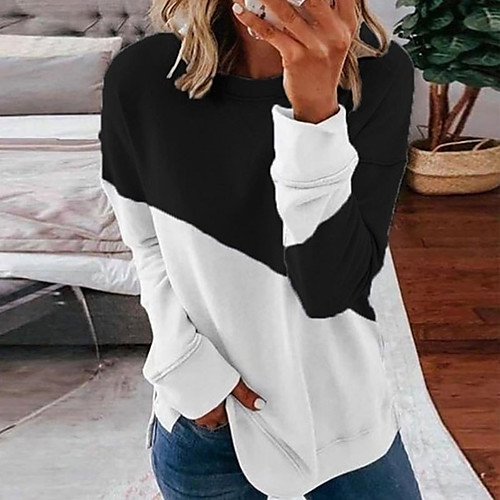 

Women's Sweatshirt Pullover Color Block Zipper Patchwork Casual Daily Sports Sportswear Streetwear Hoodies Sweatshirts Blue Blushing Pink Gray