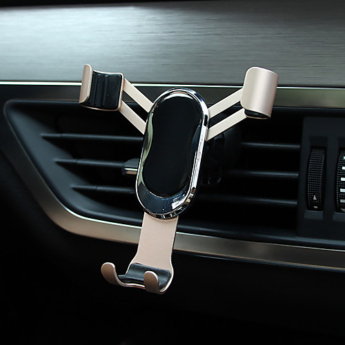 

Phone Holder Stand Mount Car Air Vent Outlet Grille Car Holder Phone Holder Buckle Type Gravity Type Adjustable 360°Rotation Metal ABS Phone Accessory iPhone 12 11 Pro Xs Xs Max Xr X 8 Samsung Glaxy