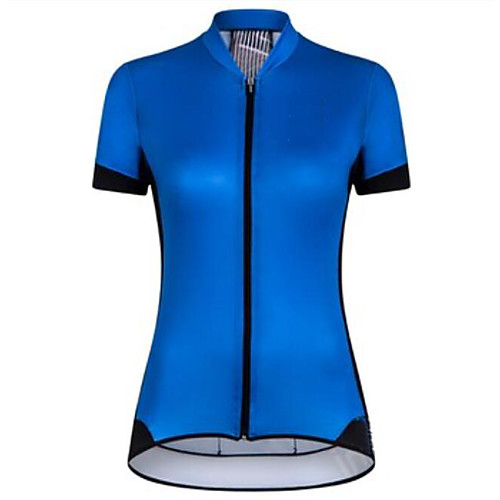 

CAWANFLY Women's Short Sleeve Cycling Jersey Summer Bule / Black Bike Tracksuit Jersey Top Road Bike Cycling Quick Dry Sports Clothing Apparel / Micro-elastic