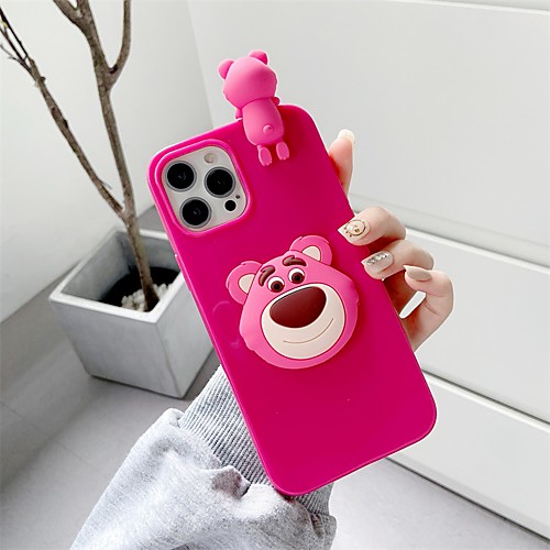 

Phone Case For Apple Back Cover iPhone 12 Pro Max 11 SE 2020 X XR XS Max 8 7 Shockproof Dustproof Cartoon Solid Colored TPU
