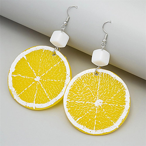 

Women's Drop Earrings Earrings Classic Fruit Stylish Holiday Modern Cute Earrings Jewelry Orange For Street Date Vacation Beach