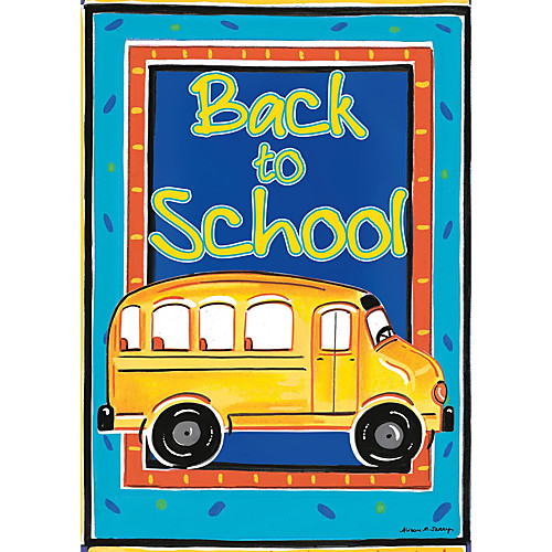 

Welcome Back to School Garden Flag Double Sided Outdoor Holidays Yard Flag Holidays Vertical Flags