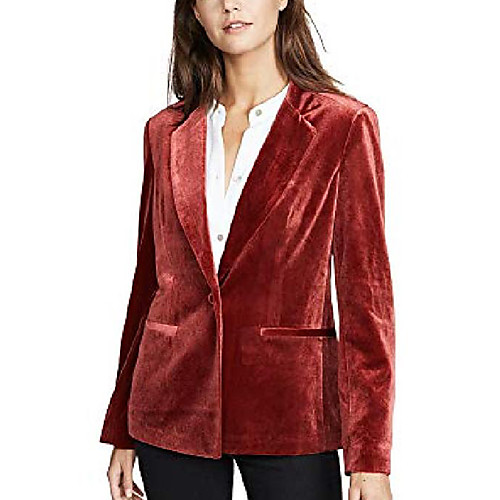 

women's trail blazer jacket, brick, red, large