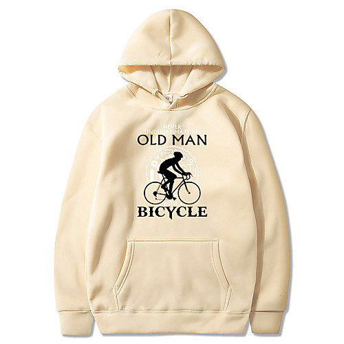 

Men's Unisex Pullover Hoodie Sweatshirt Graphic Prints Bicycle Letter Front Pocket Casual Daily Hot Stamping Basic Designer Hoodies Sweatshirts Purple Yellow Blushing Pink