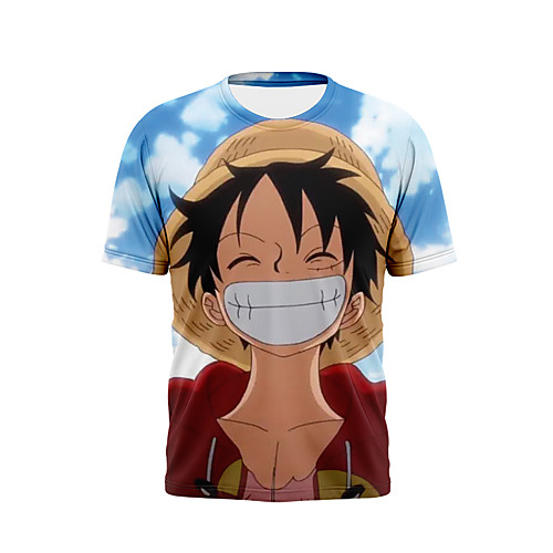 

Inspired by One Piece Cosplay Anime Cartoon 100% Polyester Print 3D Harajuku Graphic T-shirt For Women's / Men's