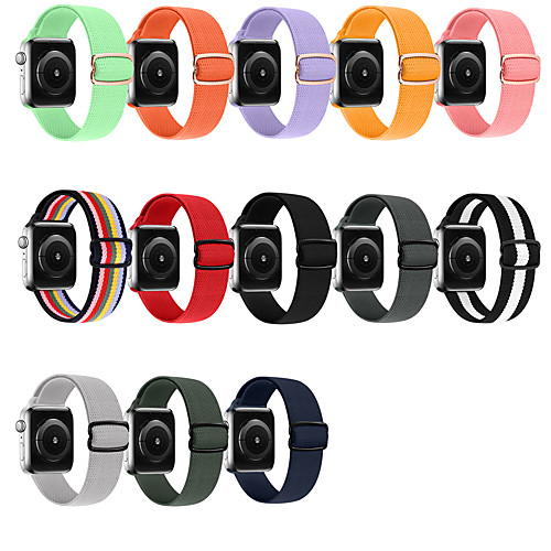 

Smart Watch Band for Apple iWatch 1 pcs Sport Band Modern Buckle Canvas Replacement Wrist Strap for Apple Watch Series SE / 6/5/4/3/2/1