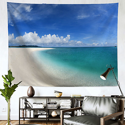 

Landscape Wall Tapestry Art Decor Blanket Curtain Hanging Home Bedroom Living Room Decoration Polyester Ocean