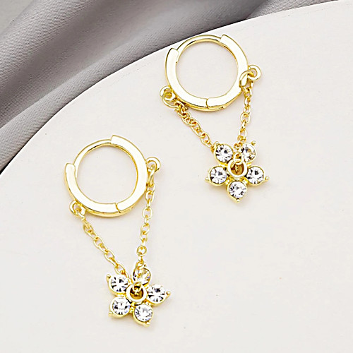 

Women's Drop Earrings Earrings Classic Birthday Fashion Korean Cute Sweet Imitation Diamond Earrings Jewelry Gold For Wedding Date Vacation Birthday Festival 1 Pair
