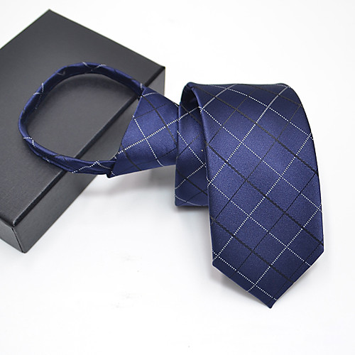 

Men's Party Necktie - Print Stylish / Pure Color / Zipper