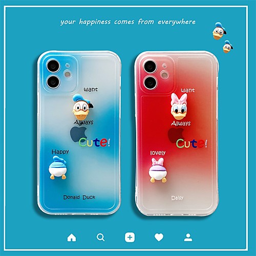 

Phone Case For Apple Back Cover iPhone 12 Pro Max 11 SE 2020 X XR XS Max 8 7 Shockproof Dustproof Cartoon TPU