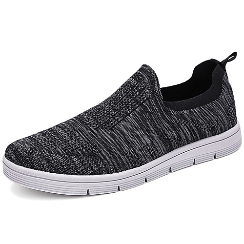 

Men's Loafers & Slip-Ons Sporty Look Comfort Loafers Light Soles Sporty Casual Daily Tissage Volant Breathable Non-slipping Burgundy Black Fall Spring