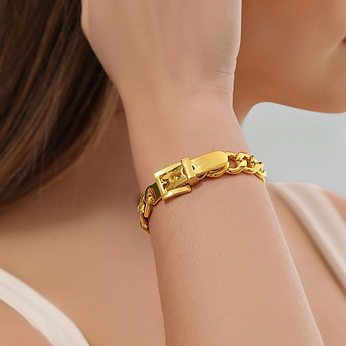 

Bracelet Thick Chain Fashion Vintage Punk European Rock Alloy Bracelet Jewelry Silver / Gold For Party Evening Gift Date Birthday Festival