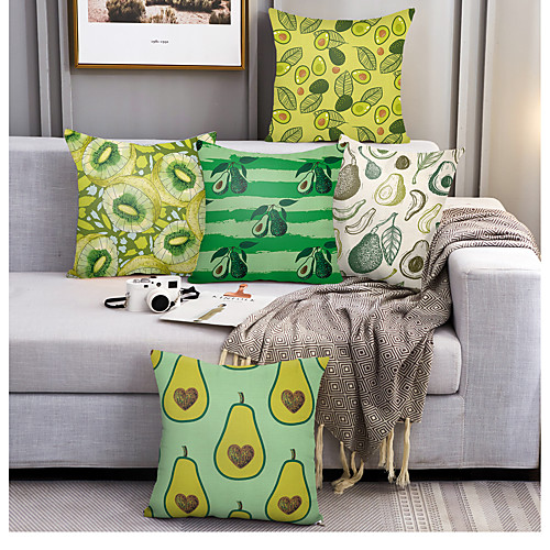 

Fruit Double Side Cushion Cover 5PC Soft Decorative Square Throw Pillow Cover Cushion Case Pillowcase for Bedroom Livingroom Superior Quality Machine Washable Outdoor Cushion for Sofa Couch Bed Chair
