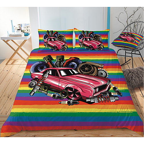 

Colorful Tie Dye Duvet Cover Set Boho Hippie Bedding Set Rainbow Tie Dyed Comforter Cover Queen 3 Pieces for Kids Teens Adults 1