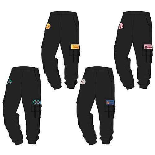 

Inspired by Demon Slayer: Kimetsu no Yaiba Kamado Tanjirou Anime Cosplay Costumes Japanese Pants Pants For Women's Men's