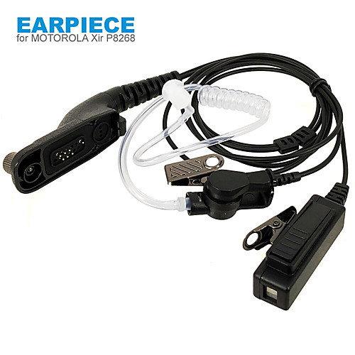 

PTT Air Earpiece Covert Acoustic Tube Walkie Talkie Earpiece Headset with Mic for Motorola MTP6550 MTP850S XIR P8268 P8200 APX4000 APX2000 APX6000 DP4800 DP3400 Walkie Talkie Headset