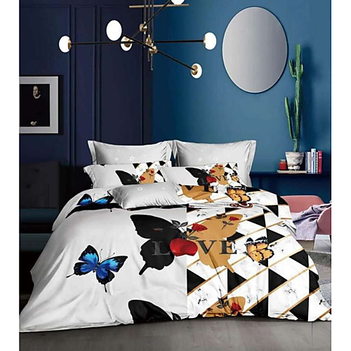 

Couple Wedding Bedding Sets Esydream Couple Butterfly Love Wedding Duvet Cover Queen 3PC Ultra Soft Microfiber His Side Her Side Bedding Duvet Cover 1PC with 2pc Pillowcase