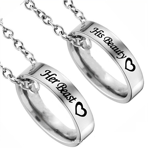 

matching necklaces for couples, his and hers engraved rhinestone ring pendant gifts for boyfriend girlfriend