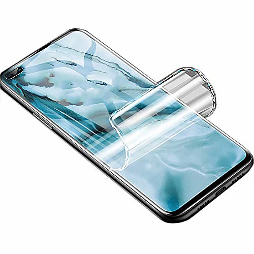 

high sensitivity hydrogel protective film for oneplus 8/8 5g/ 8 5g uw, 2pcs transparent soft tpu screen protectors [full coverage] [clear hd] (not tempered glass)