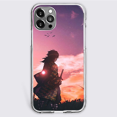 

Demon Slayer: Kimetsu no Yaiba Cartoon Characters Phone Case For Apple iPhone 12 Pro Max 11 SE 2020 X XR XS Max 8 7 Unique Design Protective Case Shockproof Dustproof Back Cover TPU