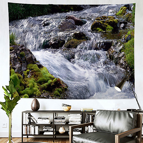 

Landscape Wall Tapestry Art Decor Blanket Curtain Hanging Home Bedroom Living Room Decoration Polyester River