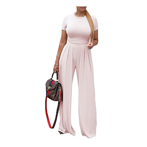 

Women's Casual Casual Daily 2021 Olive Green Gray off-white Jumpsuit Solid Color