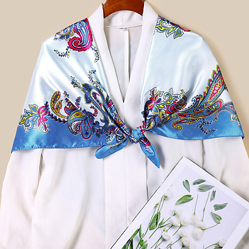 

Women's Square Scarf Holiday Multi-color Scarf Graphic / Polyester