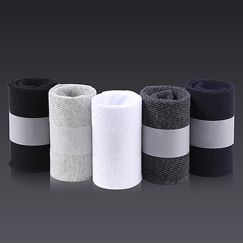 

Men's Socks Fashion Socks Thin Daily Black 1 5 Pairs