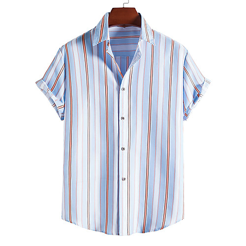 

Men's Shirt 3D Print Graphic Prints Print Short Sleeve Vacation Tops Beach White