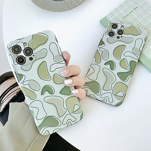 

Phone Case For Apple Back Cover iPhone 12 Pro Max 11 SE 2020 X XR XS Max 8 7 Shockproof Dustproof Cartoon Geometric Pattern TPU