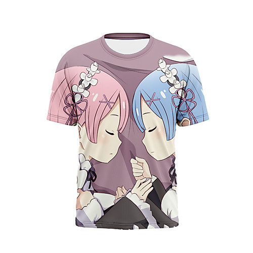 

Inspired by A different world from scratch Cosplay Anime Cartoon 100% Polyester Print 3D Harajuku Graphic T-shirt For Women's / Men's