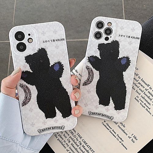 

Phone Case For Apple Back Cover iPhone 12 Pro Max 11 SE 2020 X XR XS Max 8 7 Shockproof Dustproof Plush Animal TPU