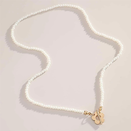 

Women's Necklace Classic Friends Simple Romantic Fashion Plastic Alloy White 40 cm Necklace Jewelry 1pc For Sport Masquerade Engagement Beach Festival