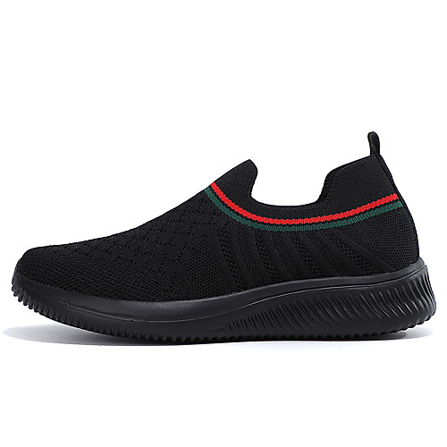 

Women's Trainers Athletic Shoes Flat Heel Round Toe Booties Ankle Boots Daily Tissage Volant Solid Colored Pink Gray Black