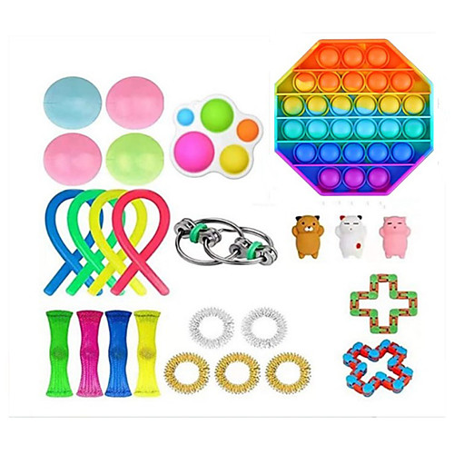 

Squishy Toy Sensory Fidget Toy Stress Reliever 25 pcs Mini Creative Stress and Anxiety Relief Decompression Toys Slow Rising Plastic For Kid's Adults' Men and Women Boys and Girls Gift