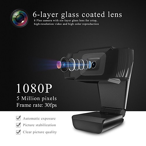 

Webcam HD 1080P Web Camera With Microphone Video Conference Game USB Web Cam For PC Computer Laptop Notebook