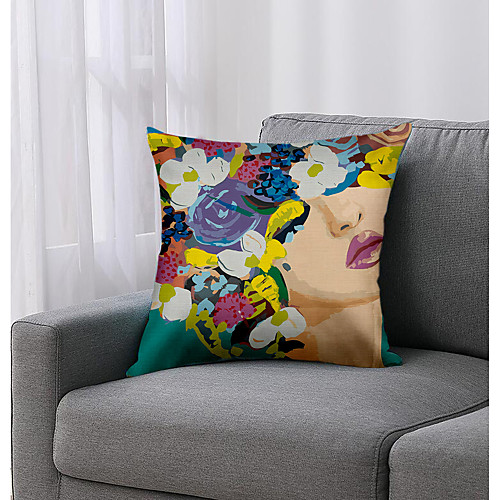 

Arty Woman Double Side Cushion Cover 1PC Soft Decorative Square Throw Pillow Cover Cushion Case Pillowcase for Bedroom Livingroom Superior Quality Machine Washable Outdoor Cushion for Sofa Couch Bed Chair