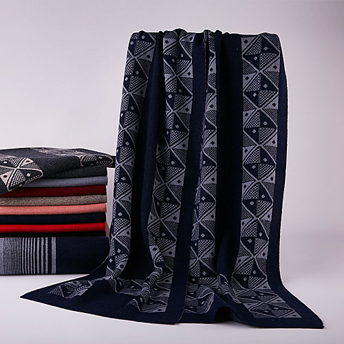 

Men's Rectangle Scarf Daily As Per Picture Scarf Print