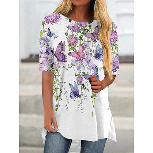 

Women's Green White Casual S M L XL XXL XXXL