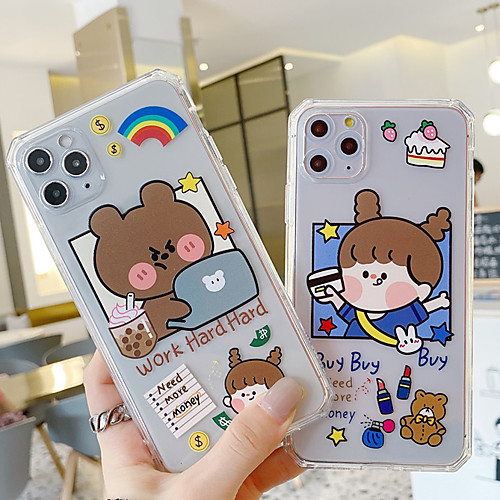 

Phone Case For Apple Back Cover iPhone 12 Pro Max 11 SE 2020 X XR XS Max 8 7 Shockproof Dustproof Cartoon TPU