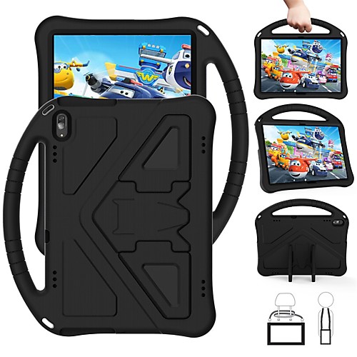 

Case For Huawei Tablets Back Cover Huawei Mediapad T5 10 Huawei Mediapad M5 Lite 10 Huawei MediaPad M5 8 Huawei MediaPad M3 Lite 10 MatePad T8 Shockproof Dustproof with Stand Solid Colored TPU