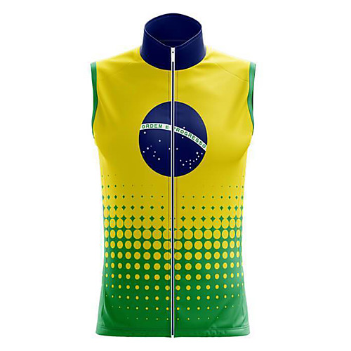 

21Grams Women's Sleeveless Cycling Jersey Summer Spandex Green / Yellow Dot Bike Top Mountain Bike MTB Road Bike Cycling Quick Dry Moisture Wicking Sports Clothing Apparel / Stretchy / Athleisure