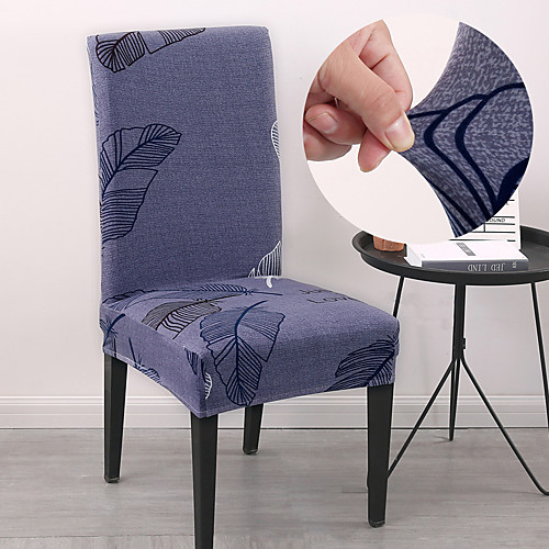 

Feather Leaf Chair Cover for Dining Room Mandala Print Chairs Covers High Back for Living Room Party Wedding Christmas Decoration