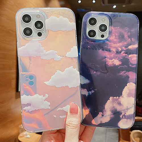 

Phone Case For Apple Back Cover iPhone 12 Pro Max 11 SE 2020 X XR XS Max 8 7 Shockproof Dustproof Color Gradient Transparent TPU
