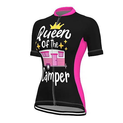 

21Grams Women's Short Sleeve Cycling Jersey Summer Spandex Black Bike Top Mountain Bike MTB Road Bike Cycling Quick Dry Moisture Wicking Sports Clothing Apparel / Stretchy / Athleisure