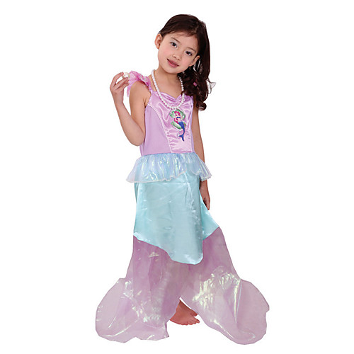 

Mermaid Cosplay Costume Party Costume Girls' Movie Cosplay Vacation Christmas Pink Dress Christmas Halloween Children's Day Polyester