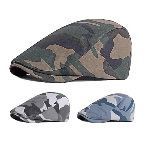 

Men's Protective Hat Party Dailywear Classic Retro Color Block Black Hat