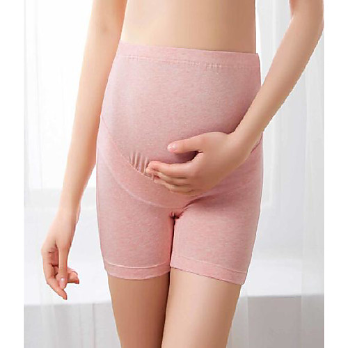 

Women's Maternity Classic Style Solid Color Basic Panties / Brief Micro-elastic High Rise Cotton Purple M