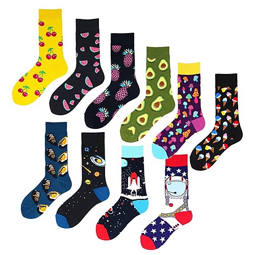 

Men's Socks Mixed Color / Sports and Outdoors Socks Medium Athleisure Multi color 1 Pair